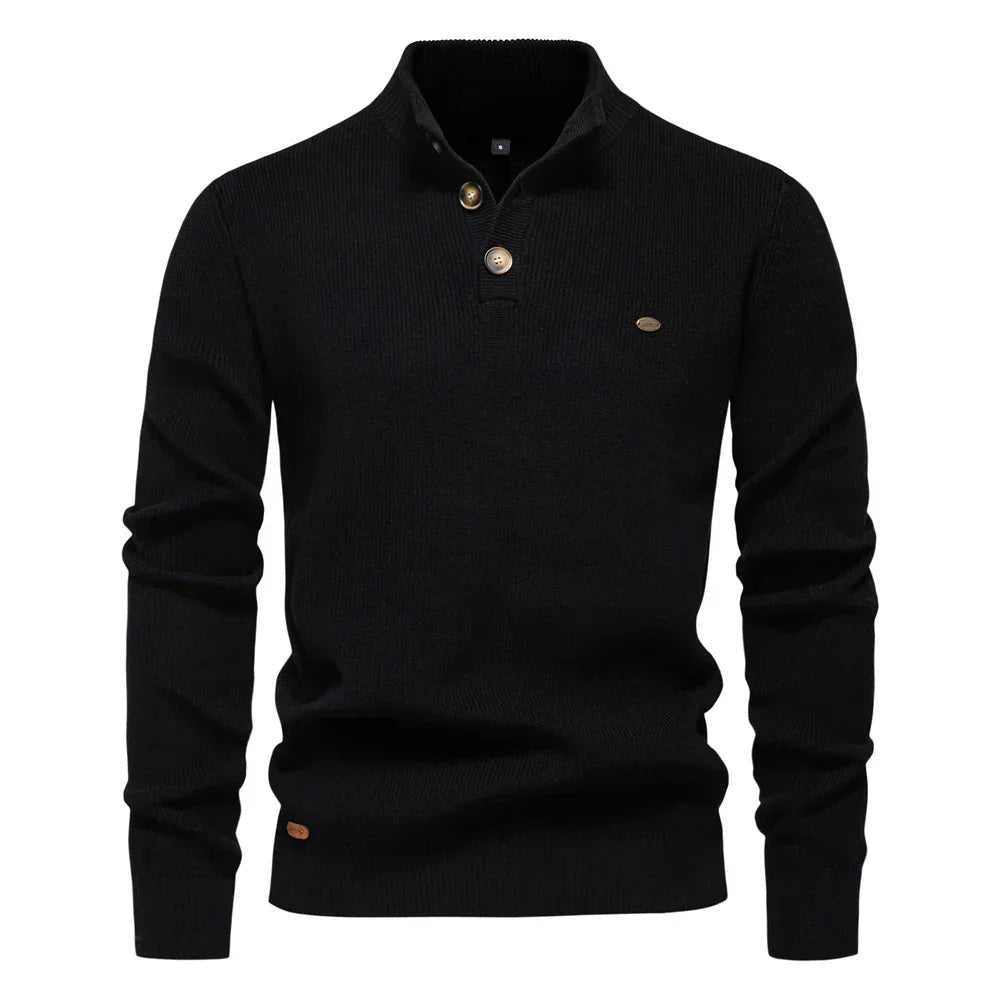 SAMUEL | JERSEY ELEGANTE DE BOTÓN - CasaCavari