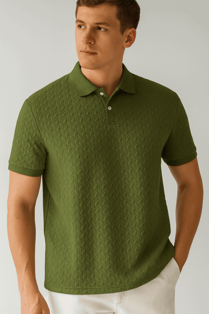 Tomás|Polo de punto texturizado - CasaCavari