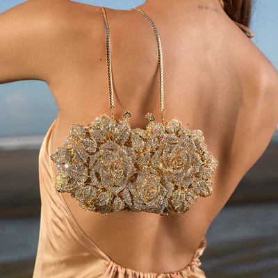 Valeria|Bolso floral de fiesta - CasaCavari