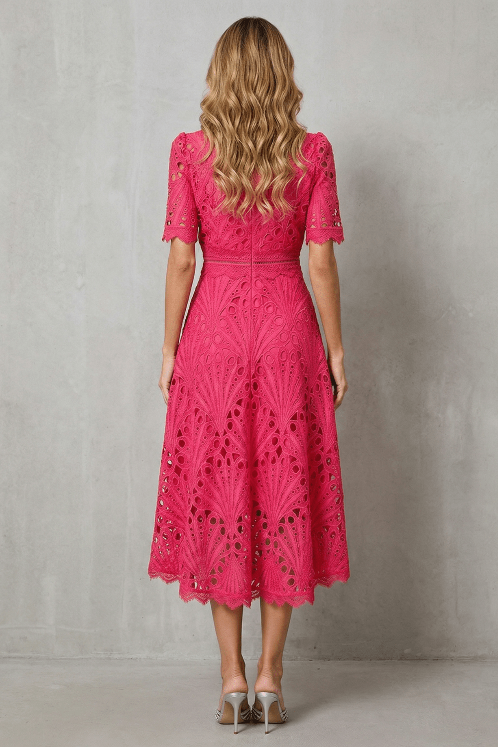 VEXIA|VESTIDO MIDI ENCAJE - CasaCavari
