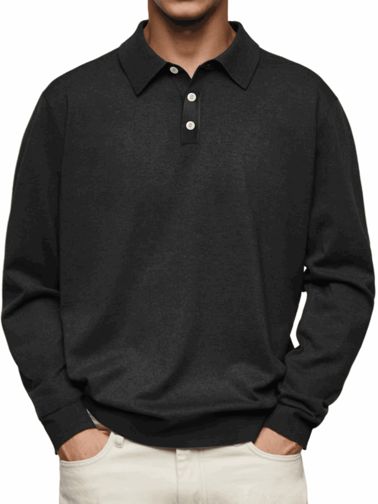 Vicente|Polo de manga larga - CasaCavari