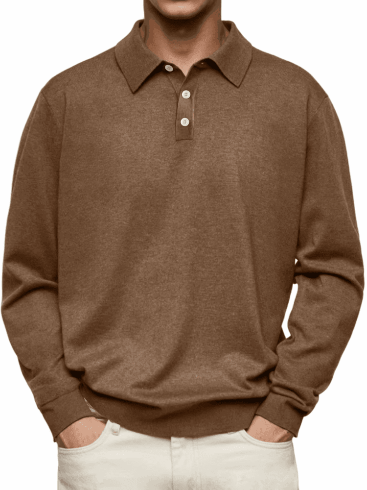 Vicente|Polo de manga larga - CasaCavari