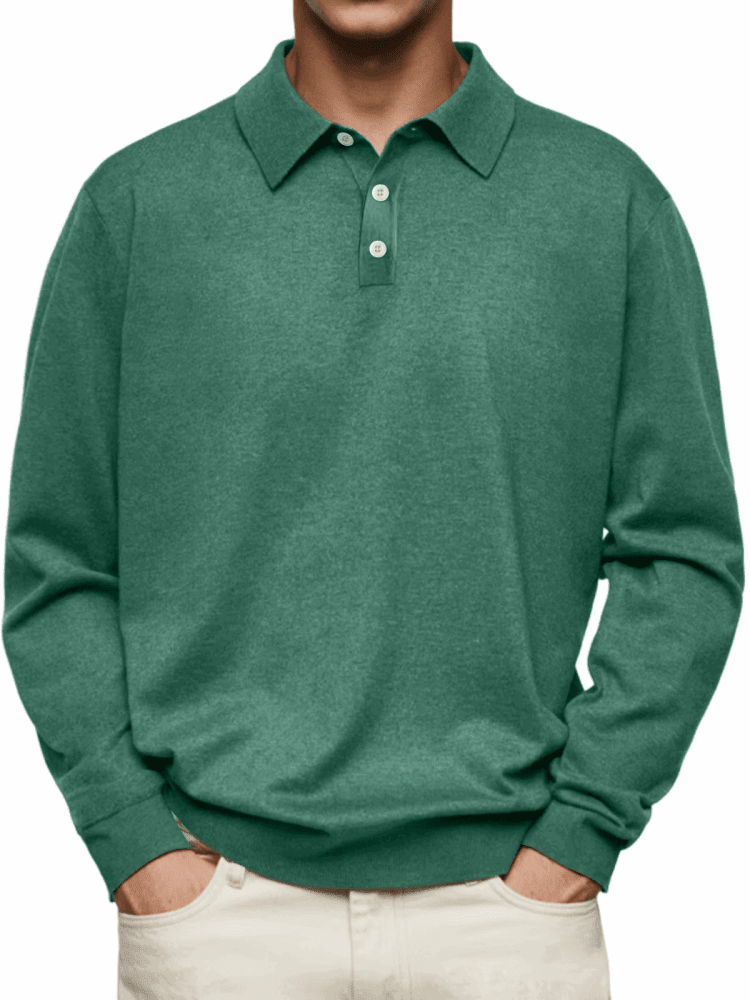Vicente|Polo de manga larga - CasaCavari
