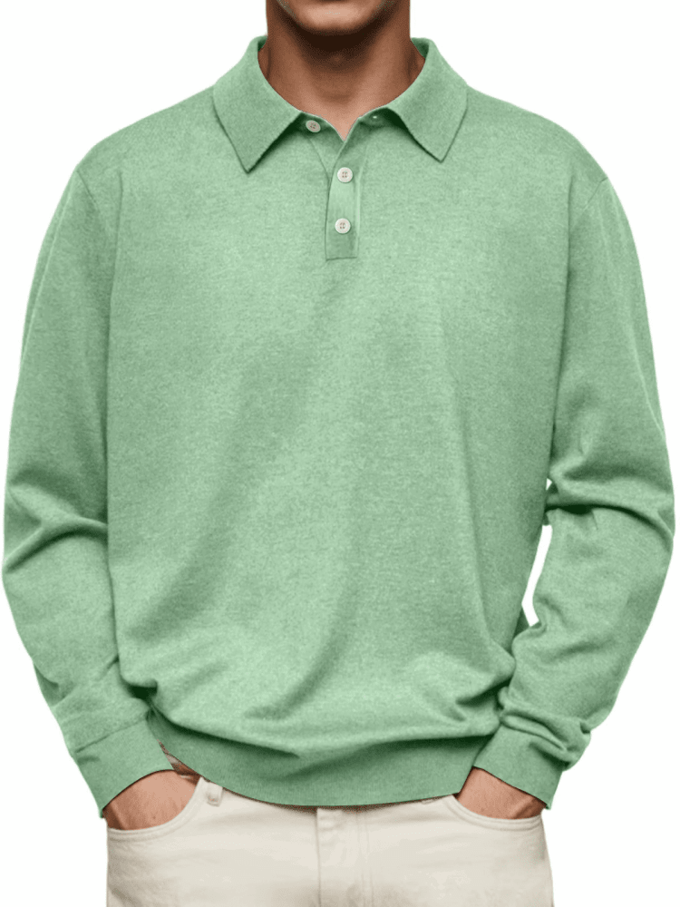Vicente|Polo de manga larga - CasaCavari