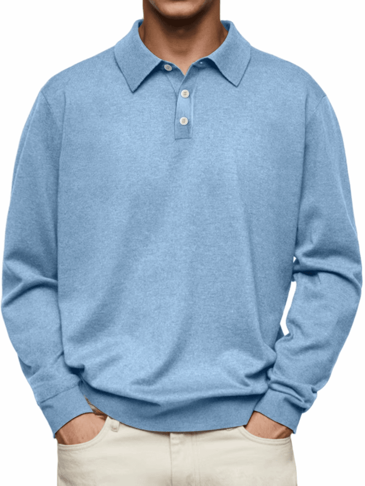 Vicente|Polo de manga larga - CasaCavari