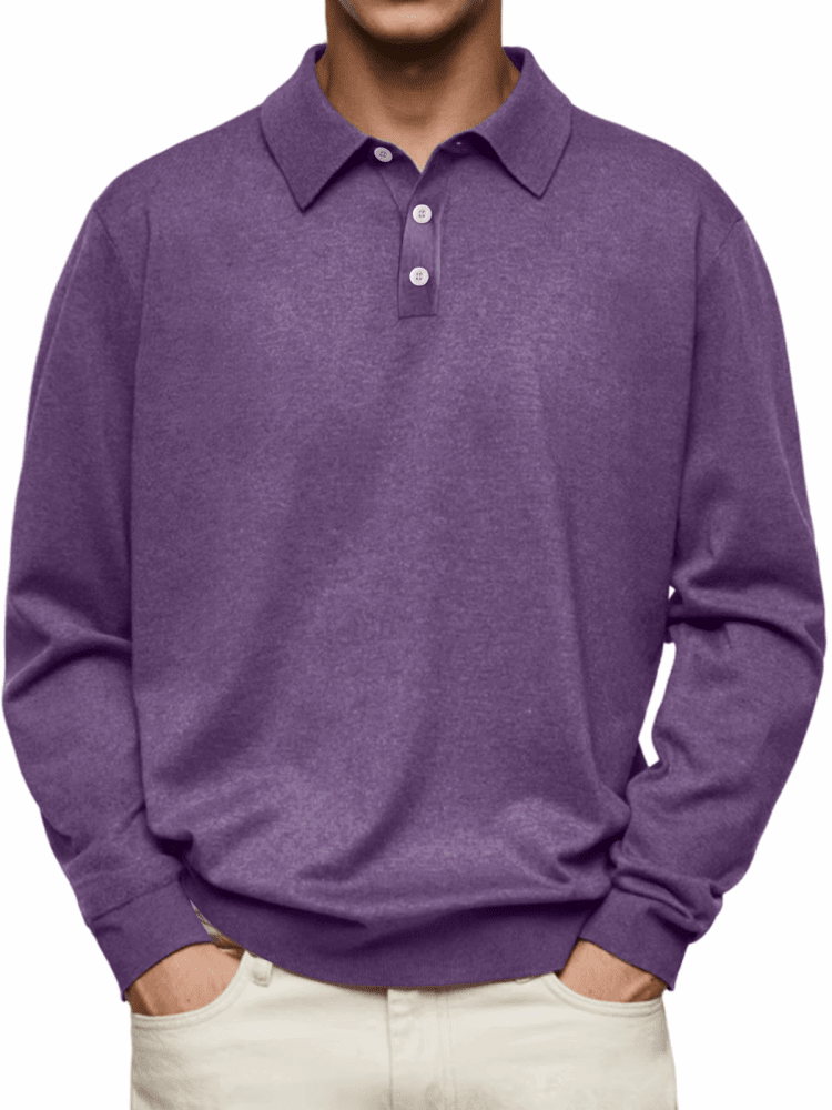 Vicente|Polo de manga larga - CasaCavari
