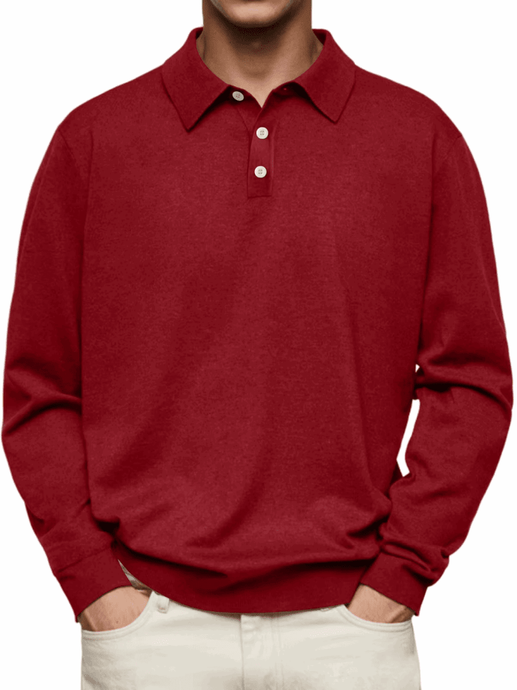 Vicente|Polo de manga larga - CasaCavari