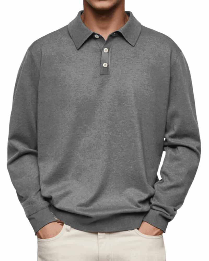 Vicente|Polo de manga larga - CasaCavari