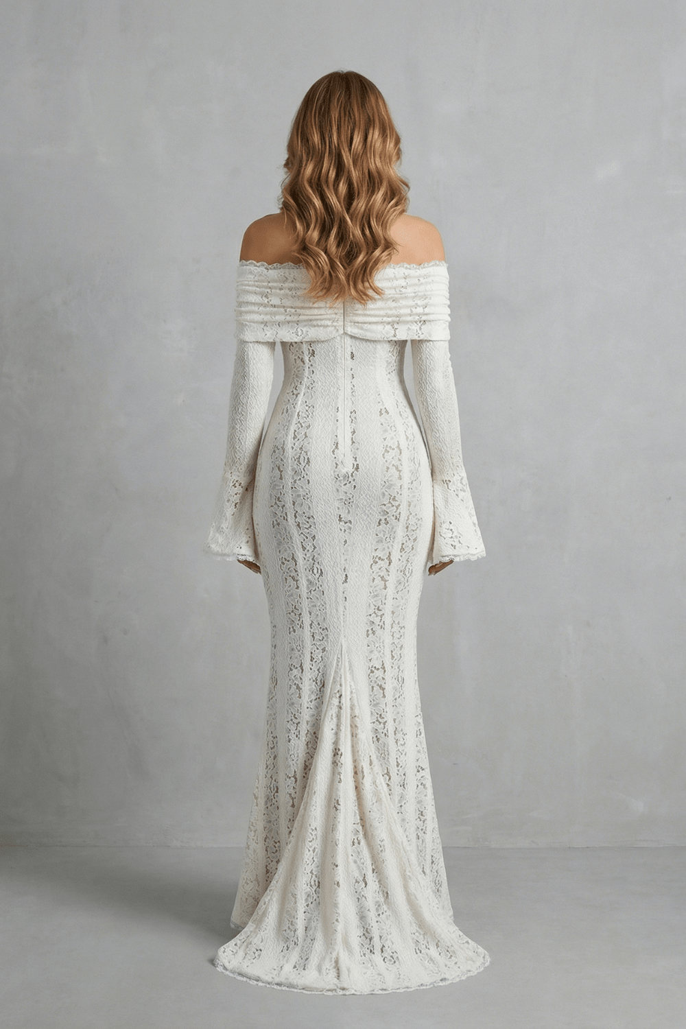 VIREL|VESTIDO MAXI ENCAJE - CasaCavari