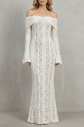 VIREL|VESTIDO MAXI ENCAJE - CasaCavari