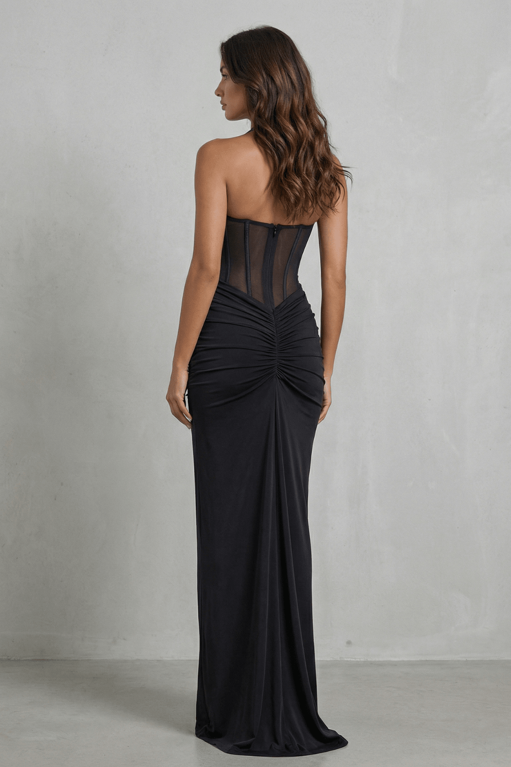 ZAFIRA|VESTIDO MAXI CON CUELLO - CasaCavari