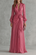 ZIREL|VESTIDO ROSA ELEGANTE - CasaCavari