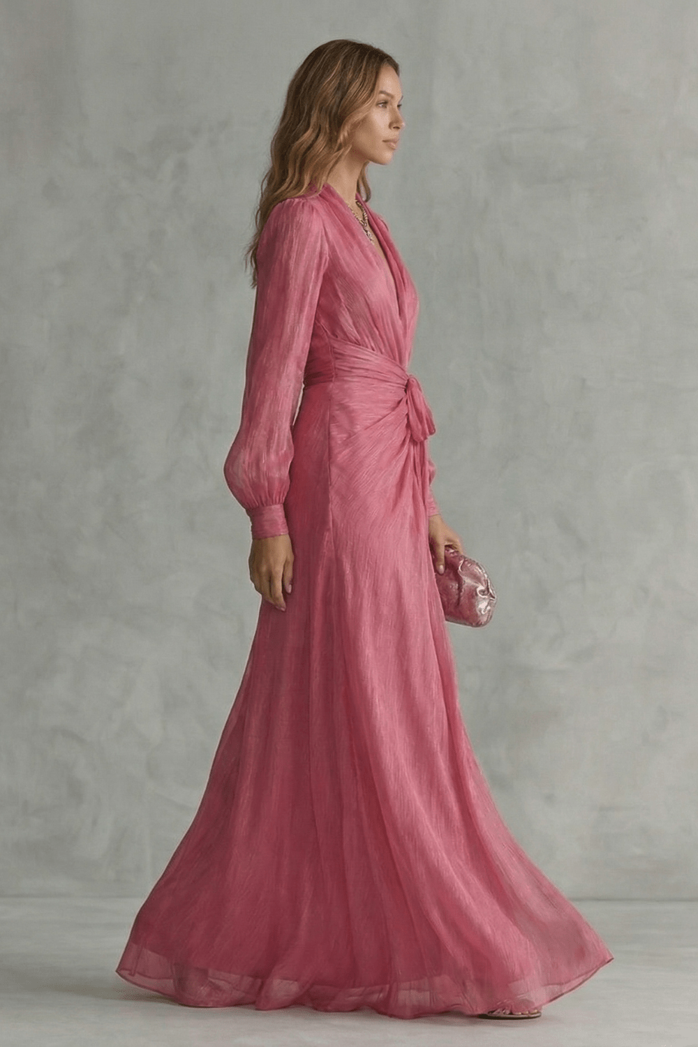 ZIREL|VESTIDO ROSA ELEGANTE - CasaCavari